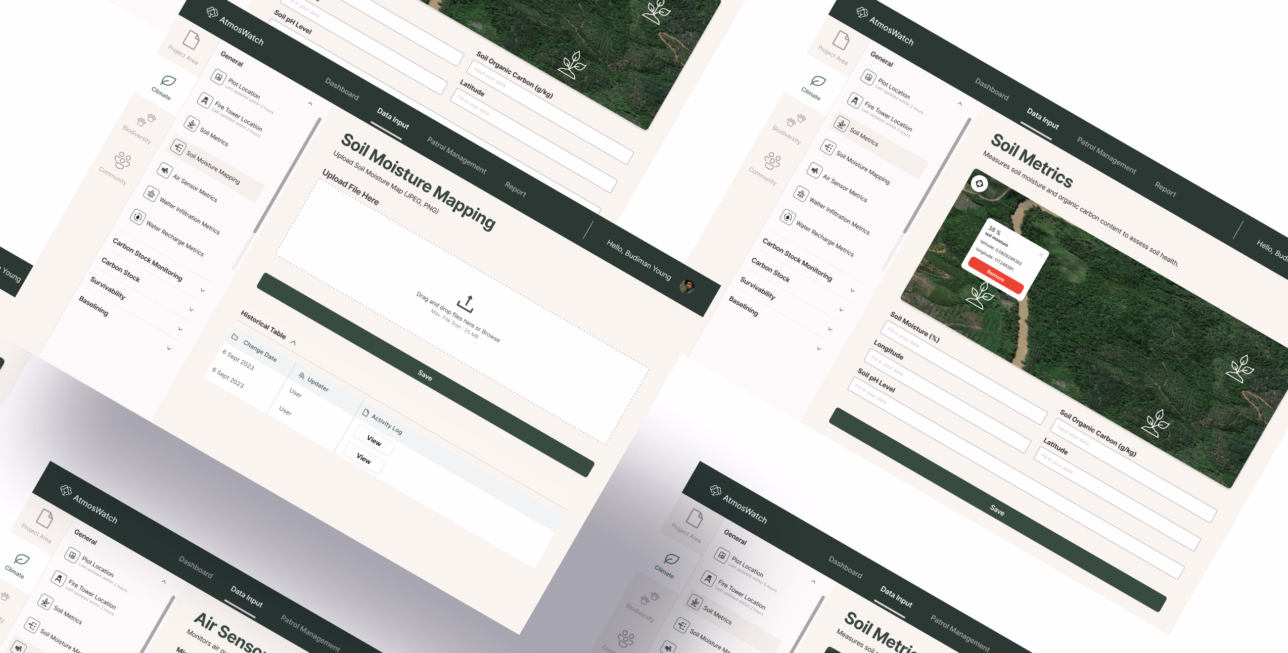 Fairatmos data input feature redesign preview